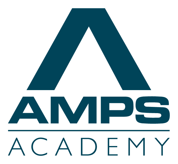 AMPS Academy logo blue