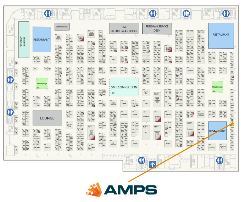 AMPS Booth #2015 at SME MINEXCHANGE 2024